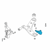 OEM 2015 Kia Sedona Ball Joint Assembly-Lower Diagram - 54530A9000