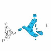 OEM 2015 Kia Sedona Arm Complete-Front Lower Diagram - 54500A9100