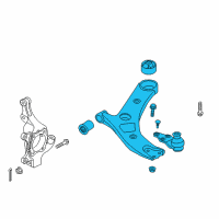 OEM 2017 Kia Sedona Arm Complete-Front Lower Diagram - 54500A9100