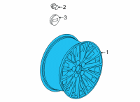 OEM 2022 Cadillac CT5 Wheel Diagram - 84319217