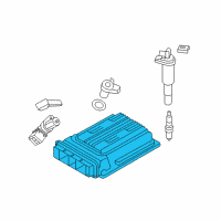 OEM 2015 BMW 750Li Dme Engine Control Module Diagram - 12-14-8-617-520