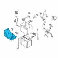 OEM Infiniti Bracket Battery Diagram - 64860-1ZR0A