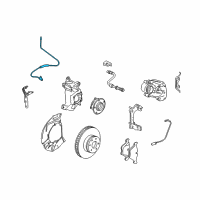 OEM BMW M6 Front Abs Wheel Speed Sensor Diagram - 34-52-7-853-583
