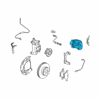 OEM BMW 535i GT Front Left Brake Caliper Diagram - 34-11-6-756-303