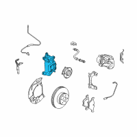 OEM 2007 BMW 650i Left Carrier Diagram - 31-21-6-762-017