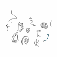 OEM 2009 BMW M6 Brake Pad Wear Sensor, Front Left Diagram - 34-35-6-789-492