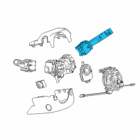 OEM 2015 Cadillac ELR Wiper Switch Diagram - 23147325