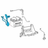 OEM 2002 Ford Thunderbird Positive Cable Diagram - 1W6Z-14300-AA