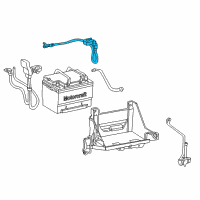 OEM 2005 Ford Thunderbird Negative Cable Diagram - 1W6Z-14301-AA