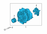 OEM BMW X6 Alternator Diagram - 12-31-8-611-280