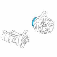 OEM Toyota Corolla Pulley Diagram - 27411-0D010