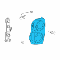 OEM 2007 Dodge Durango Lamp-Tail Stop Backup Diagram - 5133168AI