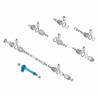 OEM 2017 Kia Optima Bearing Bracket & Shaft Diagram - 49560D4350