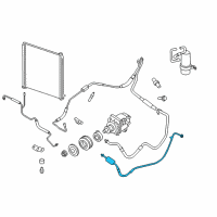 OEM 2007 Ford Mustang Inlet Hose Diagram - 7R3Z-19972-A