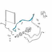 OEM 2005 Ford Mustang Rear AC Hose Diagram - 4R3Z-19835-AA