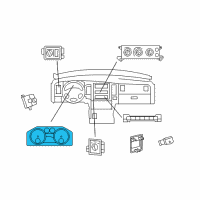 OEM Dodge Ram 3500 Cluster-Instrument Panel Diagram - 5172207AI