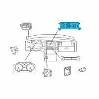 OEM Dodge Ram 3500 Control-A/C And Heater Diagram - 68090629AB