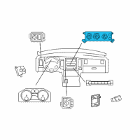 OEM 2010 Dodge Ram 2500 Control-A/C And Heater Diagram - 68090629AB