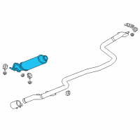 OEM 2018 Chevrolet Cruze Catalytic Converter Diagram - 39146546