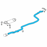 OEM 2018 Chevrolet Cruze Rear Pipe Diagram - 39058776