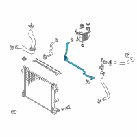 OEM Toyota Overflow Hose Diagram - 16267-0T170