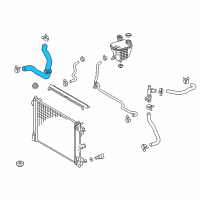 OEM 2019 Toyota C-HR Upper Hose Diagram - 16572-0T220