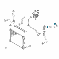 OEM Toyota C-HR Rear Hose Clamp Diagram - 90466-40001