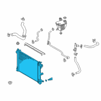 OEM Toyota C-HR Radiator Diagram - 16400-0T350