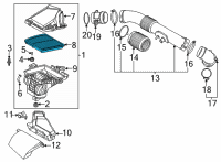 OEM 2022 Kia Sorento Filter-Air Cleaner Diagram - 28113L5100