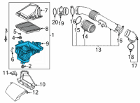OEM 2021 Hyundai Santa Fe Body-Air Cleaner Diagram - 28112-P4400