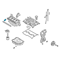 OEM 2019 Kia Sportage Gasket-Throttle Body Diagram - 283122GTA0