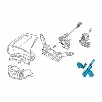 OEM 2021 Hyundai Veloster Key Sub Set-Steering Lock Diagram - 81900-G2E00