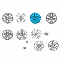 OEM 2013 Toyota RAV4 Wheel, Alloy Diagram - 42611-0R150