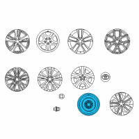 OEM 2017 Toyota RAV4 Spare Wheel Diagram - 42611-06380