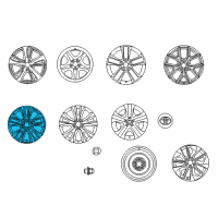 OEM 2016 Toyota RAV4 Wheel, Alloy Diagram - 42611-42700