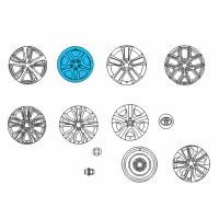 OEM 2018 Toyota RAV4 Wheel, Steel Diagram - 42611-0R090