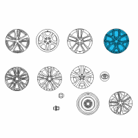 OEM 2018 Toyota RAV4 Wheel, Alloy Diagram - 4261A-42070