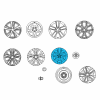 OEM 2017 Toyota RAV4 Wheel Cover Diagram - 42602-0R030