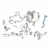 OEM Chevrolet Silverado 2500 HD Oil Pipe Diagram - 97374369