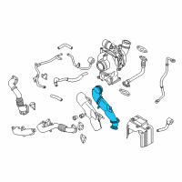 OEM 2011 GMC Sierra 2500 HD Exhaust Pipe Diagram - 12643610