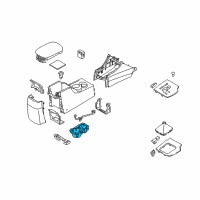 OEM 2010 Hyundai Sonata Drink Holder Diagram - 84620-0A000-HZ