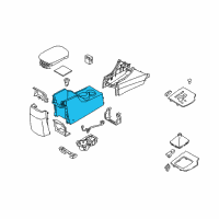 OEM 2009 Hyundai Sonata Console-Floor Diagram - 84616-0A000-V2