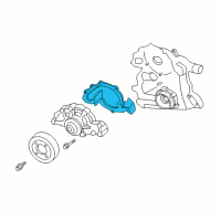 OEM Oldsmobile Intrigue Water Pump Assembly Gasket Diagram - 24501565