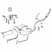 OEM 2021 Lexus ES350 Fuel Tank Strap Diagram - 7760133170