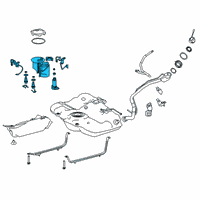 OEM 2019 Lexus ES350 Tube Assembly, Fuel SUCT Diagram - 77020-33580