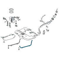 OEM 2021 Lexus ES350 Fuel Tank Strap Diagram - 7760233180