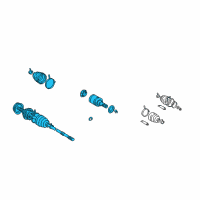 OEM 2005 Toyota Matrix Axle Assembly Diagram - 42340-32111