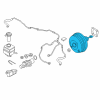 OEM BMW 750Li Power Brake Booster Diagram - 34-33-6-790-456