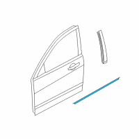 OEM 2011 Ford Focus Belt Weatherstrip Diagram - 8S4Z-5421452-A