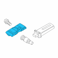 OEM BMW ActiveHybrid 5 Wheel Electronics Module, Rdc 433Mhz Diagram - 36-10-6-874-830